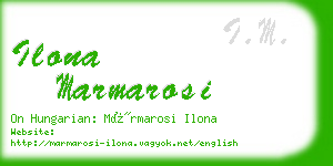 ilona marmarosi business card